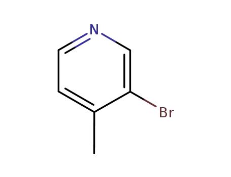 Molecular Structure of 3430-22-6 (3-Bromo-4-methylpyridine)