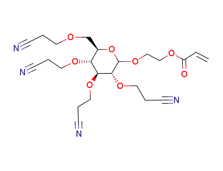 Acrylic acid 2-[(3R,4S,5R,6R)-3,4,5-tris-(2-cyano-ethoxy)-6-(2-cyano-ethoxymethyl)-tetrahydro-pyran-2-yloxy]-ethyl ester