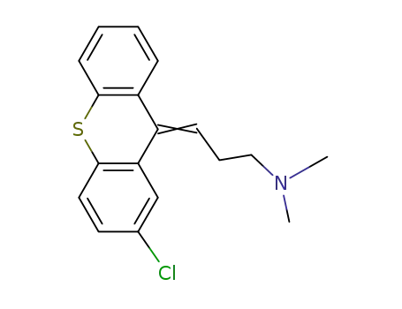 Molecular Structure of 4695-61-8 (2-CHLORO-9-(3-DIMETHYLAMINOPROPYLIDENE)THIOXANTHENE)