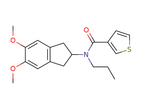 thiophene-3-carboxylic acid (5,6-dimethoxy-indan-2-yl)-propyl-amide