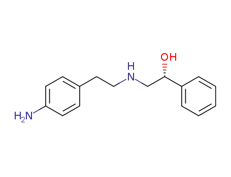 Molecular Structure of 391901-45-4 (Benzenemethanol, a-[[[2-(4-aminophenyl)ethyl]amino]methyl]-, (aR)-)