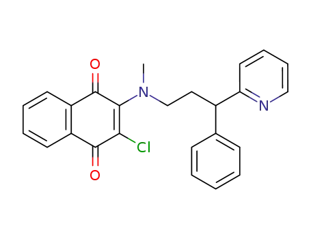 2-Chlor-3-[methyl-(3-phenyl-3-pyridin-2-ylpropyl)amino]-1,4-naphthochinon