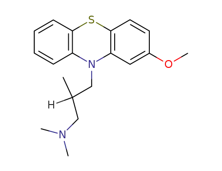 Molecular Structure of 851-68-3 (2-methoxy-N,N,beta-trimethyl-10H-phenothiazine-10-propylamine)