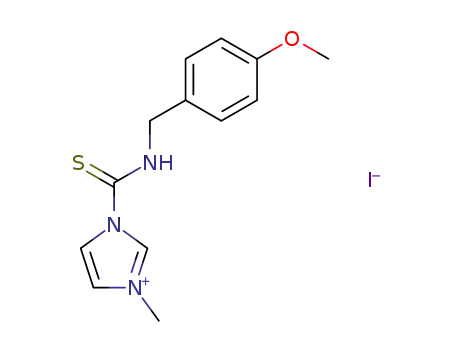 3-(4-methoxy-benzylthiocarbamoyl)-1-methyl-3H-imidazol-1-ium; iodide