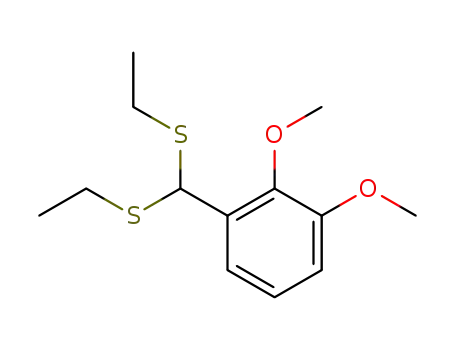 1-(bis-ethylsulfanyl-methyl)-2,3-dimethoxy-benzene