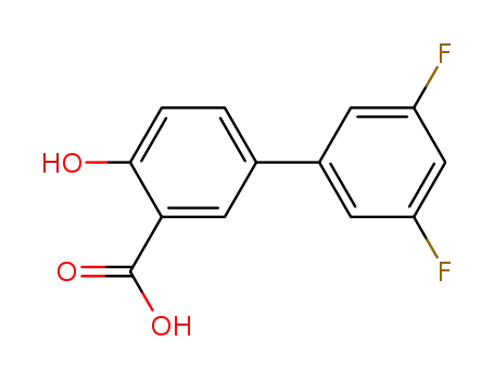 3',5'-difluoro-4-hydroxy-[1,1’-biphenyl]-3-carboxylic acid