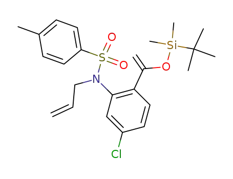 N-allyl-N-p-toluenesulfonyl-2-[1-(tert-butyldimethylsilyloxy)vinyl]-5-chloroaniline