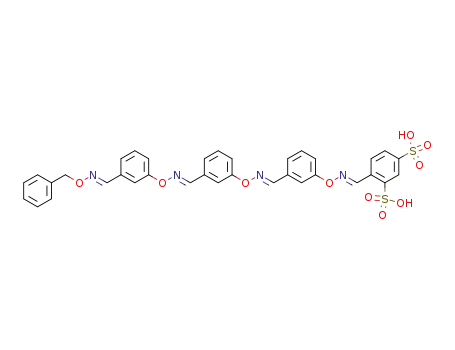 4-({3-[(3-{[3-(benzyloxyimino-methyl)-phenoxyimino]-methyl}-phenoxyimino)-methyl]-phenoxyimino}-methyl)-benzene-1,3-disulfonic acid