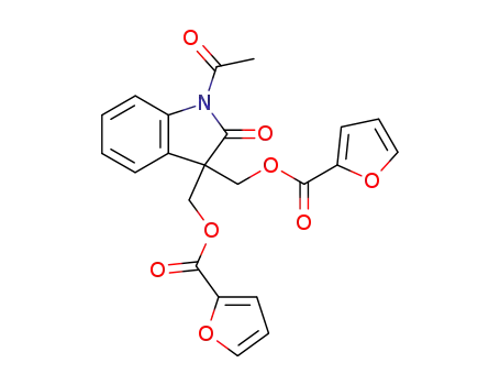 1-acetyl-3,3-bis(2-furoyloxymethyl)oxindole