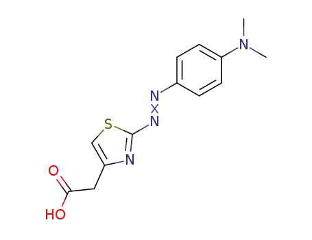 3-[(N,N-dimethylaminophenyl)-4'-diazenyl]thiazoleacetic acid