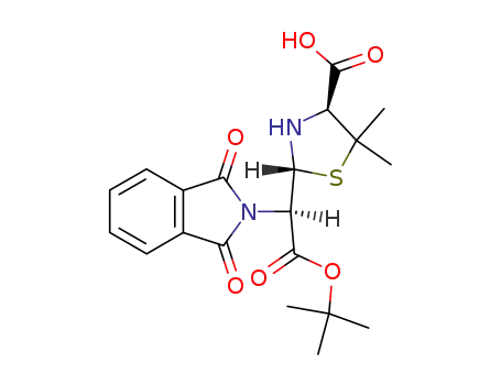 (4S)-2t-((R)-tert-butoxycarbonyl-phthalimido-methyl)-5,5-dimethyl-thiazolidine-4r-carboxylic acid