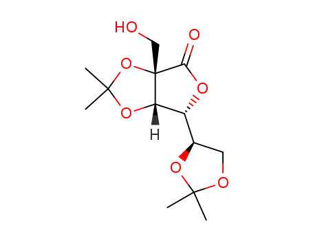 Molecular Structure of 70147-48-7 (2C-Hydroxymethyl-2,3:5,6-di-O-isopropylidene-D-mannono-1,4-lactone)