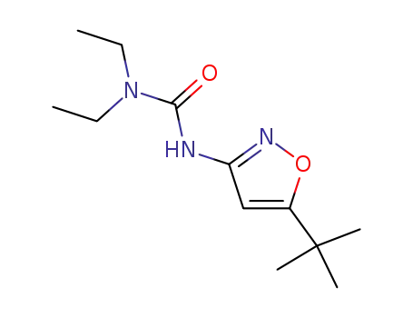 Molecular Structure of 55808-37-2 (Urea, N'-[5-(1,1-dimethylethyl)-3-isoxazolyl]-N,N-diethyl-)