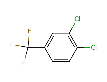 Molecular Structure of 328-84-7 (3,4-Dichlorobenzotrifluoride)