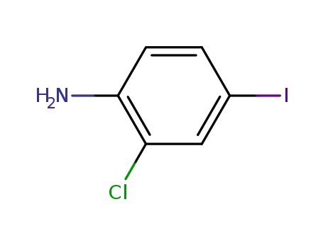 Molecular Structure of 42016-93-3 (2-Chloro-4-iodoaniline)