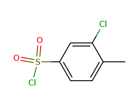 Molecular Structure of 42413-03-6 (3-Chloro-4-methylbenzenesulfonyl chloride)