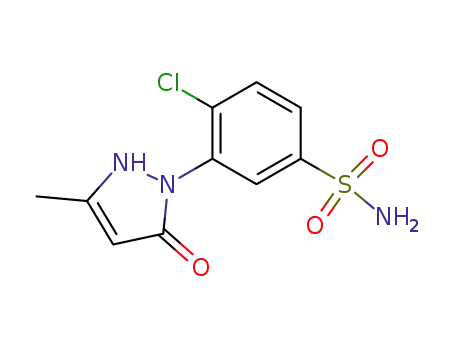 4-chloro-3-(3-methyl-5-oxo-2,5-dihydro-pyrazol-1-yl)-benzenesulfonic acid amide