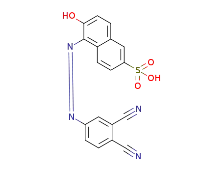 4-[(Z)-(2-hydroxy-6-sulfo-1-naphthyl)diazenyl]phthalonitrile