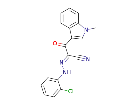 (E)-N-(2-chlorophenyl)-2-(1-methyl-1H-indol-3-yl)-2-oxoacetohydrazonoyl cyanide
