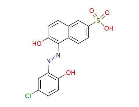 1-(2-hydroxy-5-chlorophenylazo)-2-hydroxy-6-sulfonaphthalene