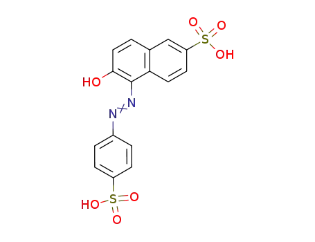 6-Hydroxy-5-((4-sulphophenyl)azo)naphthalene-2-sulphonic acid