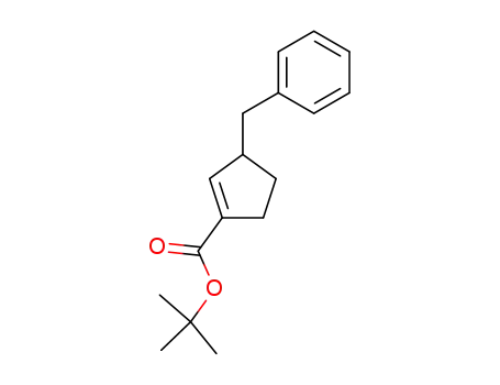 Molecular Structure of 816444-14-1 (1-Cyclopentene-1-carboxylic acid, 3-(phenylmethyl)-, 1,1-dimethylethyl
ester)