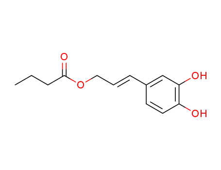 3,4-dihydroxycinnamyl butyrate