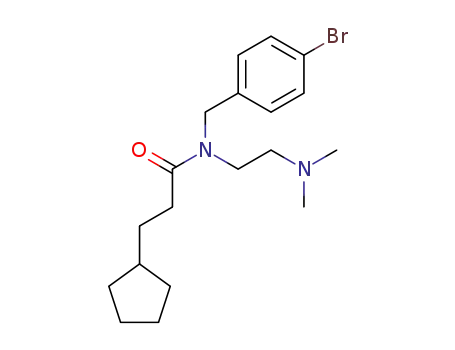 N-(4-bromo-benzyl)-3-cyclopentyl-N-(2-dimethylamino-ethyl)-propionamide