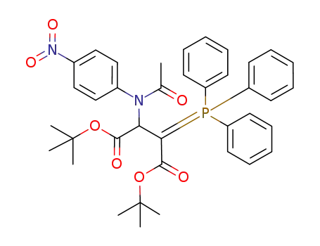 di-tert-butyl 2-(4-nitroacetanilide-N1-yl)-3-(triphenylphosphanylidene)butanedioate