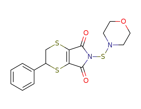 5H-1,4-Dithiino[2,3-c]pyrrole-5,7(6H)-dione,
2,3-dihydro-6-(4-morpholinylthio)-2-phenyl-