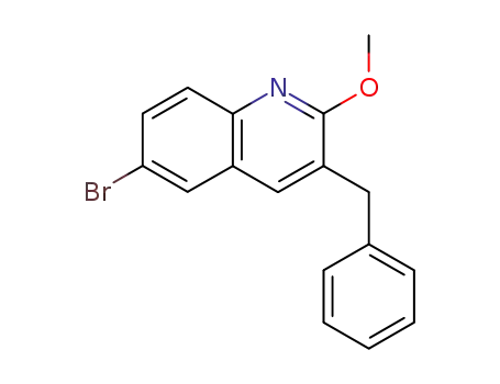 Molecular Structure of 654655-69-3 (3-benzyl-6-bromo-2-methoxyquinoline)
