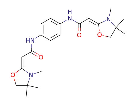 2-(3,4,4-trimethyl-oxazolidin-2-ylidene)-N-{4-[2-(3,4,4-trimethyl-oxazolidin-2-ylidene)-acetylamino]-phenyl}-acetamide
