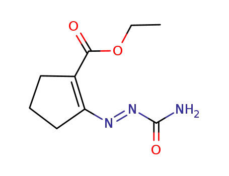 ethyl 2-[2-(aminocarbonyl)-1-diazenyl]-1-cyclopentene-1-carboxylate
