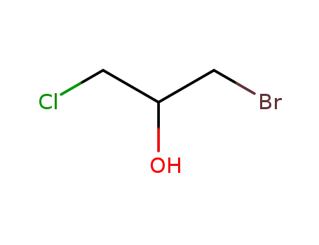 Molecular Structure of 4540-44-7 (1-Bromo-3-chloropropan-2-ol)