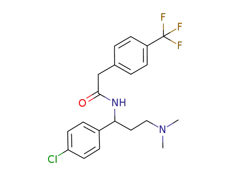 N-[1-(4-chlorophenyl)-3-dimethylaminopropyl]-2-(4-trifluoromethylphenyl)acetamide