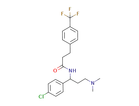 N-[1-(4-chlorophenyl)-3-dimethylaminopropyl]-3-(4-trifluoromethylphenyl)propionamide