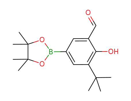 3-(tert-butyl)-2-hydroxy-5-(4,4,5,5-tetramethyl-1,3,2-dioxaborolan-2-yl)benzaldehyde