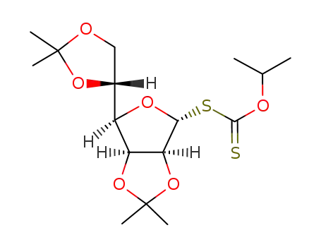O-isopropyl S-(2,3:-4,5-di-O-isopropylidene-α-D-mannofuranos-1-yl) dithiocarbonate