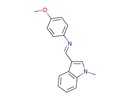 (E)-N-(4-methoxyphenyl)-1-(1-methyl-1H-indol-3-yl)methanimine