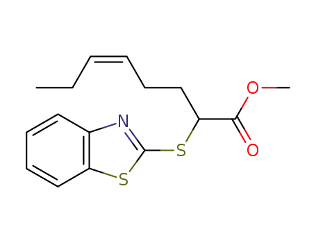 2-benzothiazol-2-ylsulfanyl-oct-5c-enoic acid methyl ester
