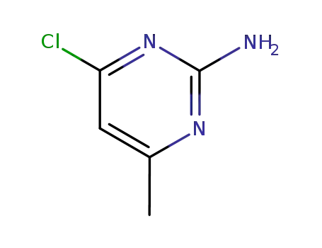 Molecular Structure of 5600-21-5 (2-Amino-4-chloro-6-methylpyrimidine)