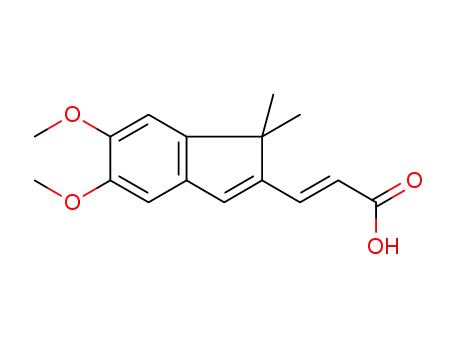 (E)-3-(5,6-dimethoxy-1,1-dimethyl-2-indenyl)-2-propenoic acid
