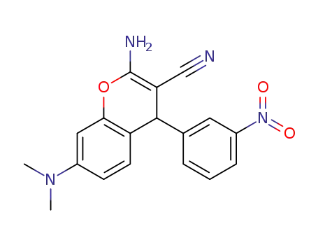 2-amino-7-(dimethylamino)-4-(3-nitrophenyl)-4H-chromene-3-carbonitrile