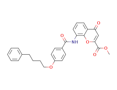 8-[4-(4-phenylbutoxy)benzoyl]amino-2-methoxycarbonyl-4-oxo-4H-1-benzopyran