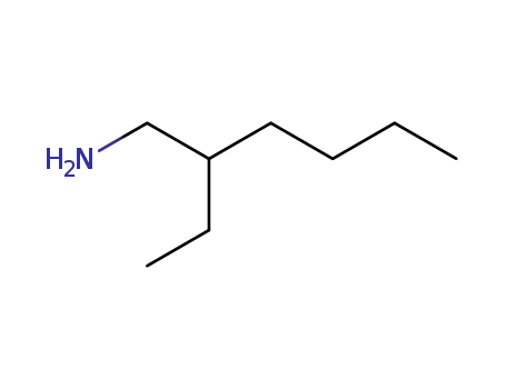Molecular Structure of 104-75-6 (2-Ethylhexylamine)