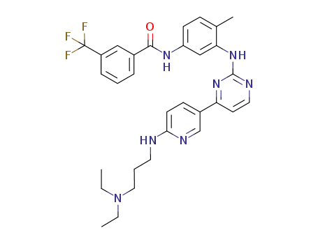 N-(3-{4-[6-(3-diethylaminopropylamino)-pyridin-3-yl]-pyrimidin-2-ylamino}-4-methylphenyl)-3-trifluoromethylbenzamide