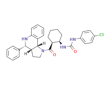 N-(4-chlorophenyl)-N'-((1R,2S)-2-{[(3aR,4R,9bR)-4-phenyl-2,3,3a,4,5,9b-hexahydro-1H-pyrrolo[3,2-c]quinolin-1-yl]carbonyl}cyclohexyl)urea