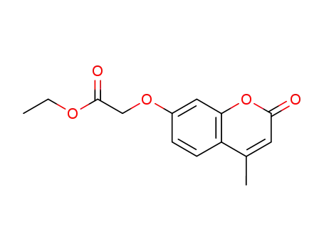 Molecular Structure of 5614-82-4 ((4-Methyl-couMarin-7-yloxy)-acetic acid ethyl ester)