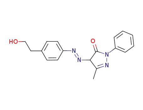 4-[4'-(2'-hydroxyethyl)phenylazo]-3-methyl-2-pyrazolin-5-one