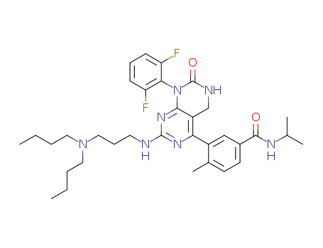 3-[2-{[3-(dibutylamino)propyl]amino}-8-(2,6-difluorophenyl)-7-oxo-5,6,7,8-tetrahydropyrimido[4,5-d]pyrimidin-4-yl]-4-methyl-N-(1-methylethyl)benzamide